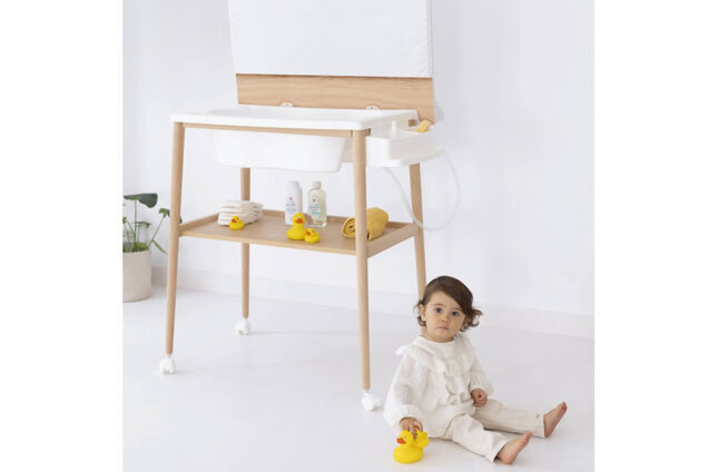 Smart Mueble bañera cambiador con ruedas