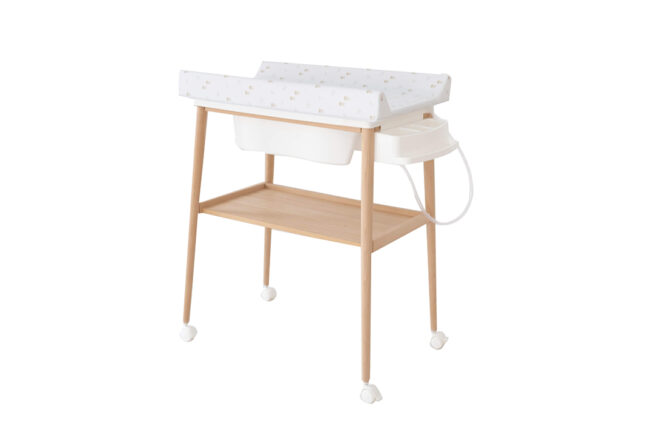 Smart Mueble bañera cambiador con ruedas