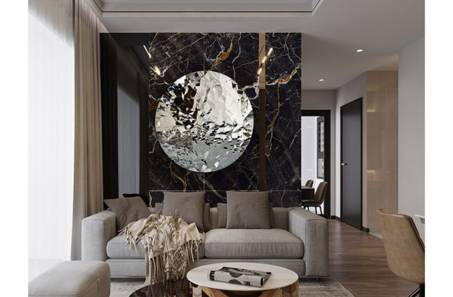 Escultura pared Polyedric